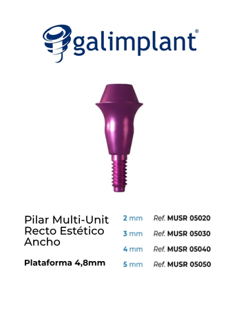 Galimplant Multi-Unit Recto - Aura Smart+ Laboratorio My Lab Dental